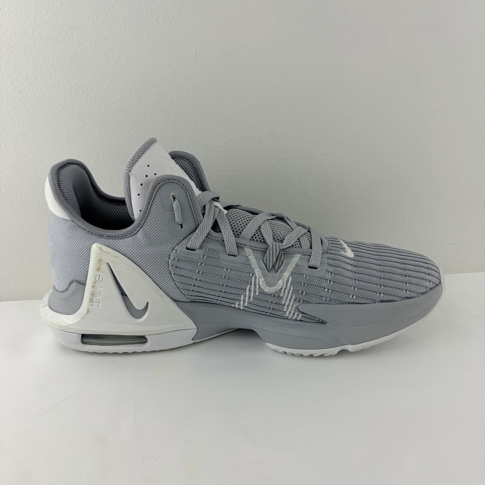 Nike LeBron Witness 6 TB Wolf Grey White Basketball Shoes Men's Size 12 - Picture 5 of 9